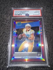 2020 Panini Donruss Optic Preview Justin Herbert Pink #P303 PSA 10