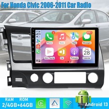 For Honda Civic 2006-2011 Apple CarPlay Auto Android13 Car Radio Stereo Wifi NEW