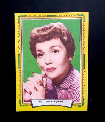 1958 Jane Wyman Card #81 Estrellas Cine Bruguera Set Break