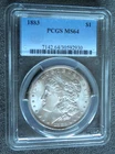 1883 P MORGAN SILVER DOLLAR ~ PCGS MS64 ~ LIGHT EDGE TONE FRONT & BACK