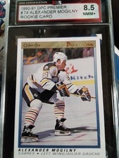 1990 OPC Premier # 74 Alexander Mogilny Rookie Card KSA 8.5 NMM+. rookie card picture
