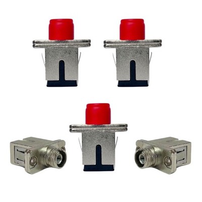 FC To SC Fiber Optic Adapters FC/UPC To SC/UPC Simplex Duplex 5 Pack