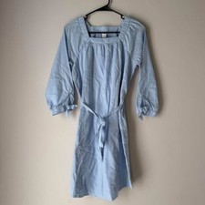 Old Navy Light Blue Pinstripe Dress Size Small 100% cotton