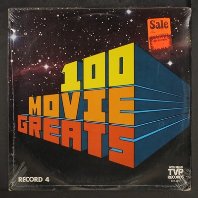 VARIOUS: 100 movie greats, record 4 TVP 12'' LP 33 RPM Sealed