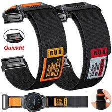 For Garmin Fenix 8 E 7 7X 6 6X Pro 5 5X Plus 3HR Tactix Nylon Watch Band Strap