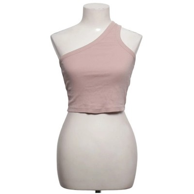 Organic Basics, Crop Top, Größe: M, Pink, Elasthan/Bio-Baumwolle, Einfarbig #Xj4