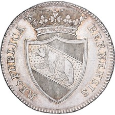 [#138372] City of Bern, 1/2 Thaler, 1796, Berne, Silver, AU(55-58), KM:151