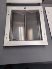 PlexiDor Performance Pet Doors Wall Mount Silver Medium Dog Door