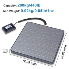 THINKSCALE Digital Shipping Postal Scale, 440 lb/1oz High Accuracy Scale