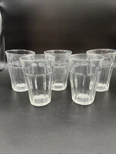 Duralex Picardie Clear Tumbler 12 Oz Original French Tumblers 4 3/4” Set Of 5
