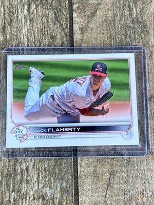 2022 TOPPS SERIES 2 #588 JACK FLAHERTY SP SHORT PRINT VARIATION STL CARDINALS