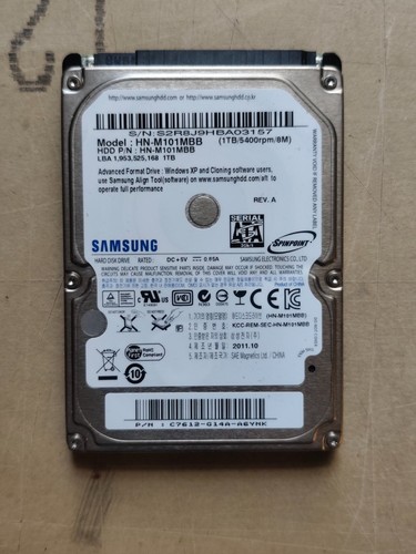 Samsung HN-M101MBB 2,5" 1TB HDD Festplatte 5400rpm 8MB SATA III