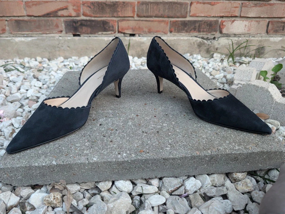 Pelle Moda Kenny Acento de Vieira Gamuza Punta Gatito Tacón Talla 11M Foto 3 de 4