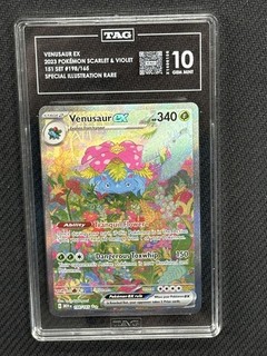 Venusaur EX Pokemon 151 Special Illustration Rare TAG 10 X1400156 PSA #198/165