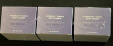 Get Dreamy (LOT OF 3) Overnight Toning Body Cream SEALED 3.53 oz EACH