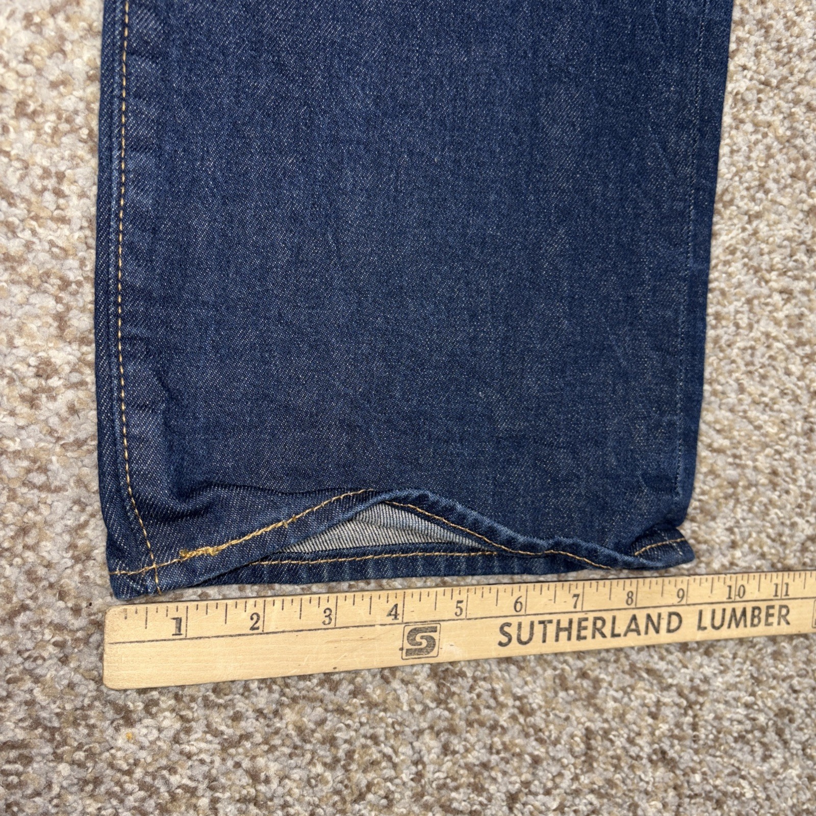 Levi's 501 Jeans Straight Leg Button Fly Denim Blue Mens Size 40x34 Fits 39 X 33 - View 11