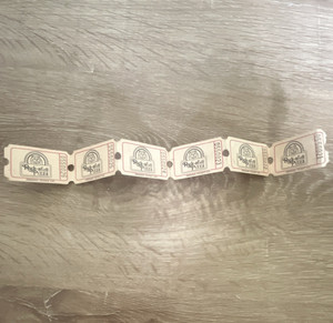 Rock-afire Pizza showbiz Arcade Ticket Strip original from 80’s
