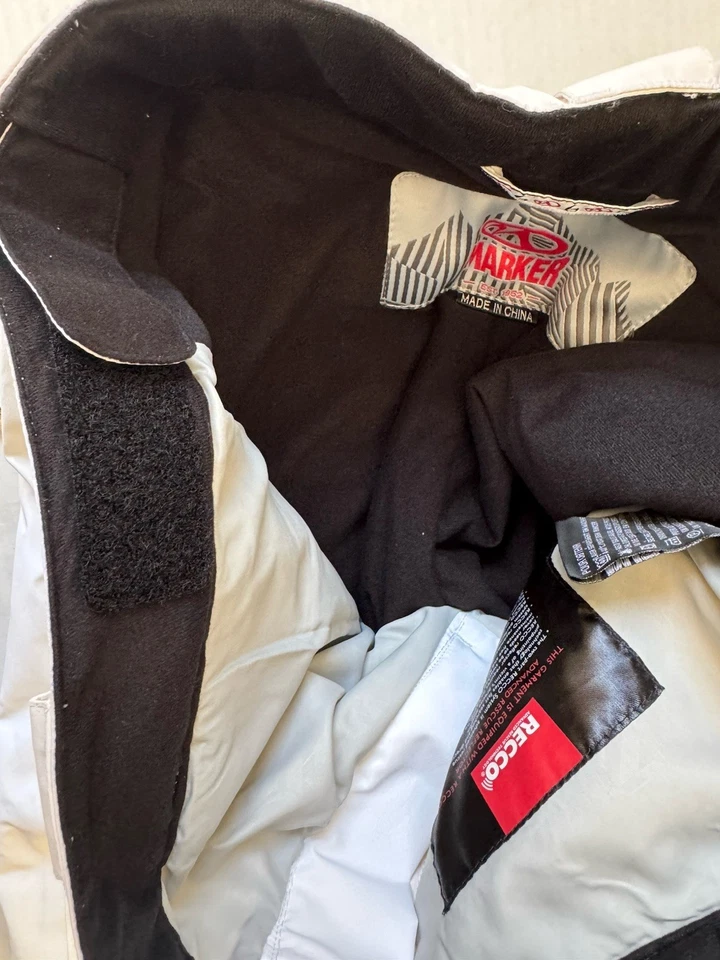 Pantalones transpirables impermeables Marker blancos para mujer Gore-Tex esquí tabla de nieve RECCO 6 Foto 4 de 4