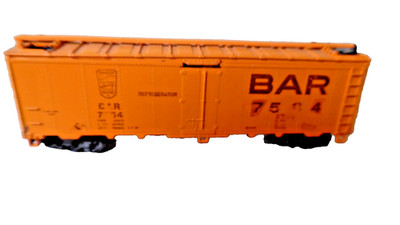 Bar 7564 Orange Ho Reefer Car Good Condition     -Used