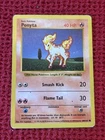 Ponyta 60/102 - Common Shadowless Pokemon Card - Base Set 1999 WOTC DMG