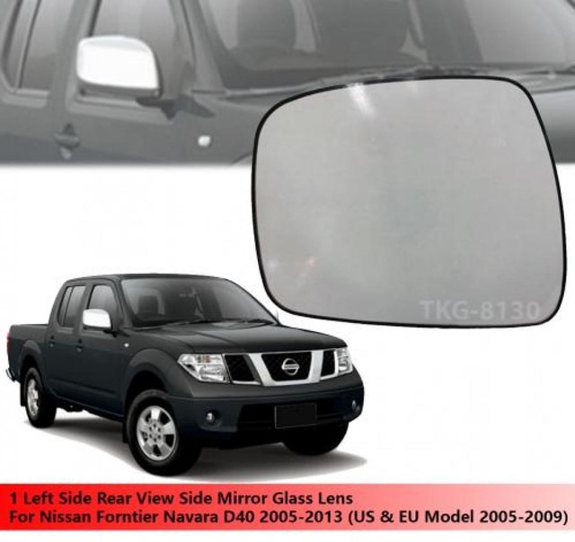 1 LH Rear View Side Mirror Glass Lens Fit Nissan Navara Frontier D40
