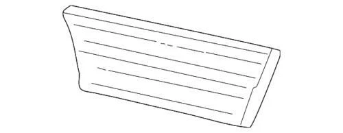 Genuine Ford 2004-2007 Freestar SEL Door Molding Lower Right 4F2Z-1720878-AAPTM