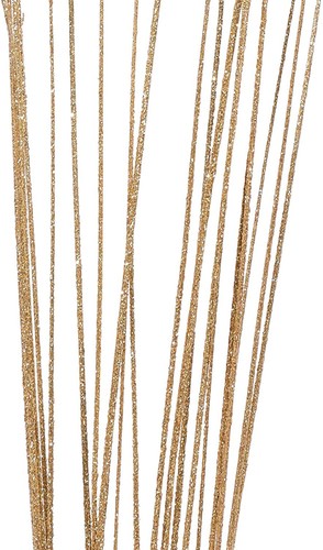 Sparkle Glitter Wispies Pack of 20 Stems 36in Gold - Picture 3 of 3
