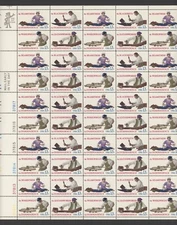 1977 US Scott #1717-20, 13c Skilled Hands,  Sheet of 50 MNH