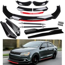 For Vw Jetta Mk6 Mk7 Front Rear Bumper Lip Spoiler Splitter Body Kit Side Skirt For Vw Jetta Mk6 Mk7 Front Rear Bumper Lip Spoiler Splitter Body Kit Side Skirt