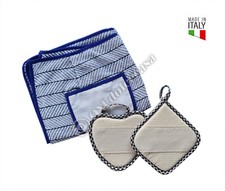 Presine da Cucina Inserto in Tela Aida in Omaggio Grembiule corto 