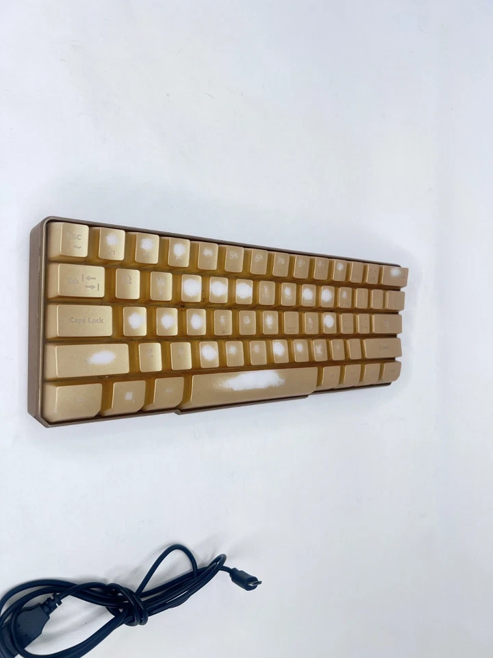 Bugha Limited Edition Gold LED Gaming 60% Keyboard GA-0043-Gold  - Image 4 of 4