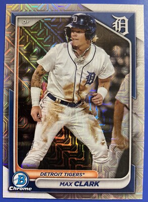2024 Bowman Chrome Mega Box  Max Clark #BCP-74 Mojo Refractor