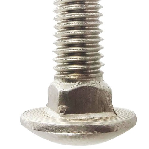3/8-16 x 2-1/4" Stainless Steel Carriage Bolts Grade 18-8 Qty 500 - Picture 4 of 7
