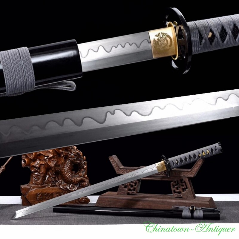 Japanese Samurai Chokutō Straight Sword Katana Short Sword