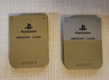 lot 2 x Playstation 1 PS1 Official OEM Memory Card SCPH-1020 TESTED US SELLER