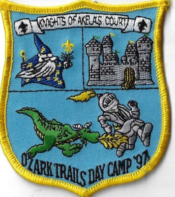 Knights Of Akelas Court Ozark Trails Day Camp '97 YEL Bdr. [X-1800]