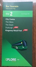 Xplore Dundee 2022 bus timetable for route number 2 dated 15 August 2022.