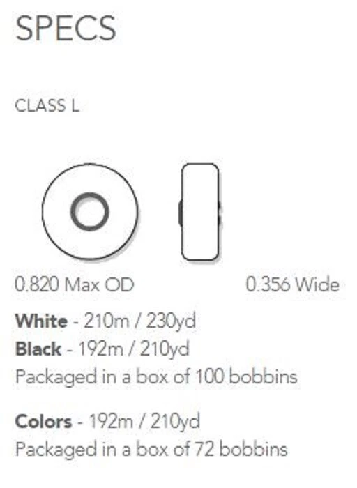 Fil-Tec,  Magna-Glide Classic Bobbins, Lot of 12, Class L, 130 Yds each - Image 2 of 2