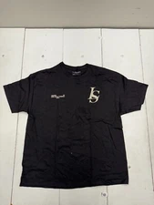 LGND Supply Company Black Graphic Print Short Sleeve Shirt Mens Size 2XL