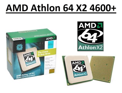 AMD Athlon 64 X2 4600+ Dual Core Prozessor 2,4 GHz, Sockel AM2, 65/110W CPU 