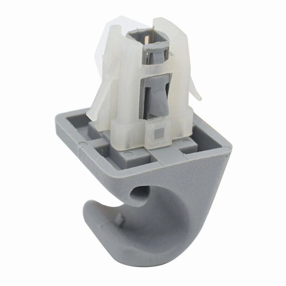 Par de soportes de gancho con clip para visera de sol gris para Toyota Camry Corolla Highlander Prius Foto 2 de 4