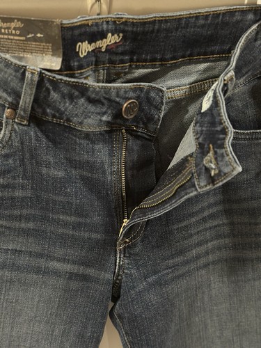 Wrangler Woman’s Retro Mae Mid-Rise Western Nights Trouser Wide Leg - Size 11 - Picture 5 of 9