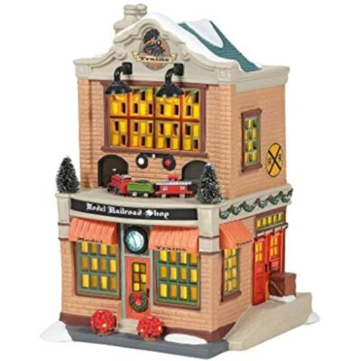 Department 56 Model Railroad Shop Christmas Village - 6005384