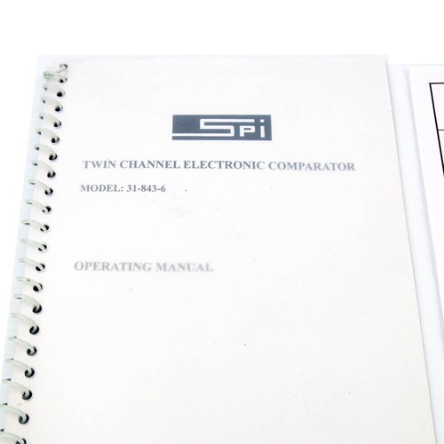 SPI 31-843-6 0.0200" to 0.2000" Twin Channel Digital Electronic Comparator Gage - Picture 2 of 9