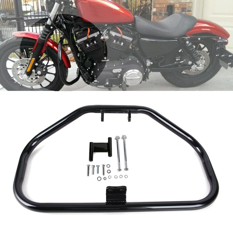 Barra de choque protectora de motor de carretera apta para Harley Sportster 883 1200 XL XR1000 84-03 Foto 2 de 4