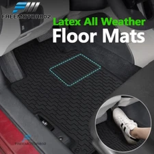 Fits 2008-2012 Honda Accord 4Door All Weather Floor Mat Carpet Black