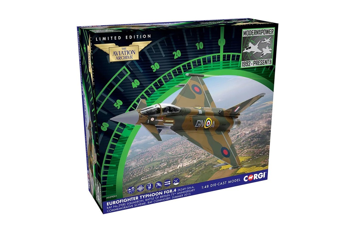 Corgi 1:48 RAF Eurofighter Typhoon FGR4 Multi-Role Fighter