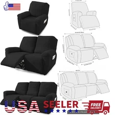 Recliner Sofa Covers Stretch Armchair Cover Slipcover 1/2/3Seater Washable