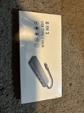 USB C Hub 6 in 1 Dual Display USB C Adapter for MacBook Pro Air USB 3.0 US SELL