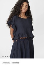 Araks Yalitha Top Midnight Blue Size Small 